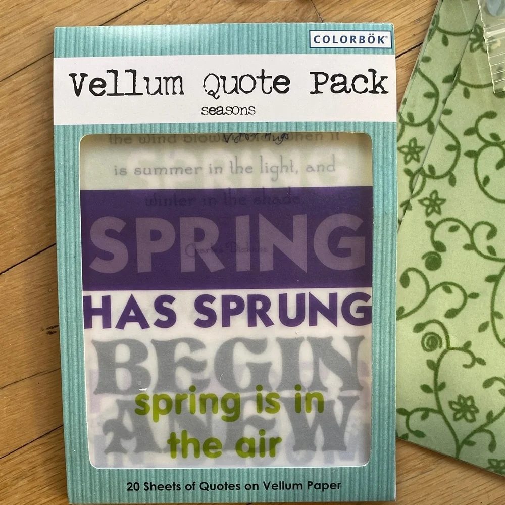 Easter Junk Journal Kit Spring Scrapbook Bundle Floral Vellum Sticker Set